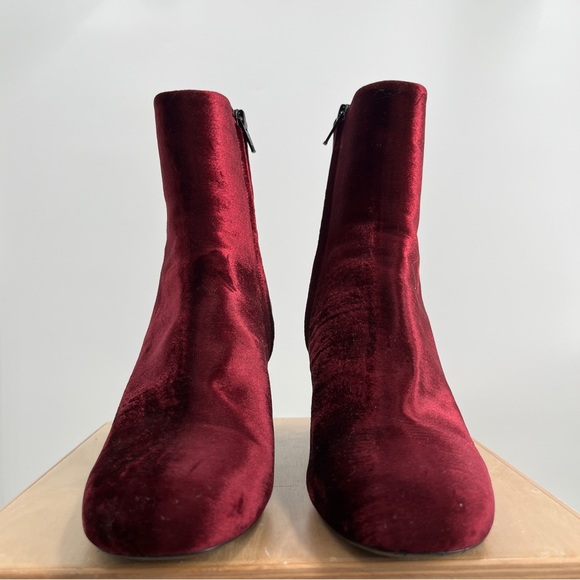 Baldan Red Wine Suede Booties 38.5 - Picture 11 of 13